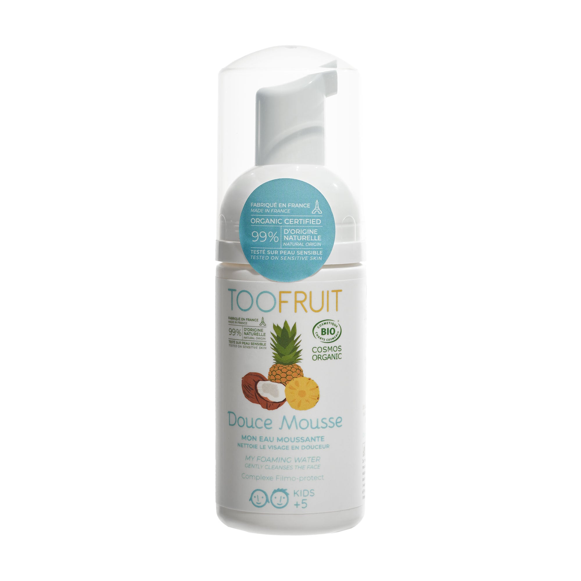 Дитяча пінка для вмивання TOOFRUIT My Foaming Water Gentle Cleanses The Face Ананас-Кокос, від 5 років, 100 мл